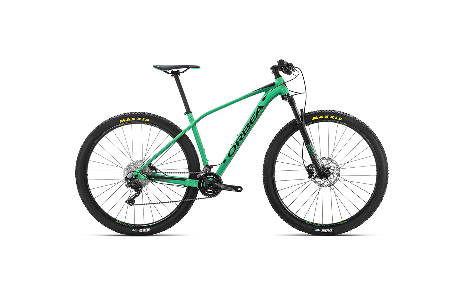 Фотографія Велосипед Orbea ALMA 29 H30-XT (2019) 2019 Зелено-чорний 